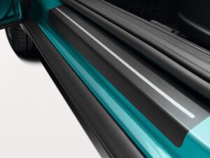 Genuine VW T-Cross Door Sill Protection Film 2019 onwards (Black/Silver) (2GM071310)