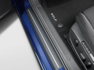 Genuine VW Golf Door Sill Protection 2020 onwards (Black/Silver) (5H0071310ZMD)