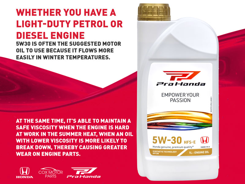 5W30 Genuine Honda Fully Synthetic Engine Oil | 1 Litre (08232P99C1LHE)