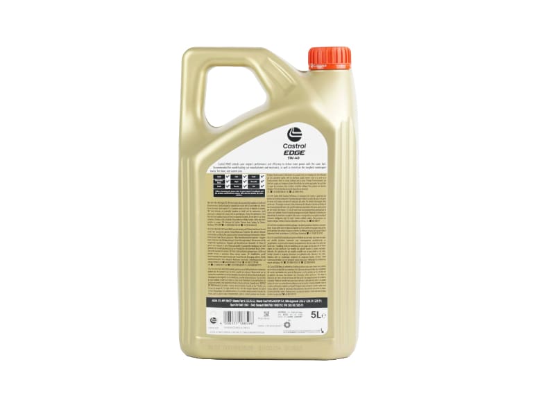 Castrol Edge 5W40 Fully Synthetic Engine Oil 5 Litres - Image 3