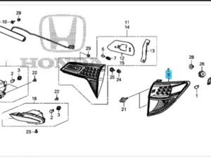 Genuine Honda HR-V Rear Left Outer Light Unit 2015-2021 (33553T7SM01)