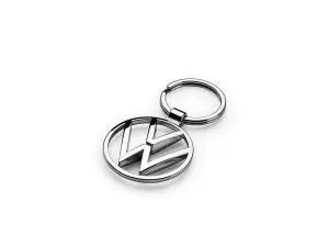 Genuine VW Silver Logo Keyring