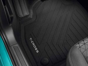 Genuine VW T-Cross Front Rubber Floor Mats 2019 Onwards (2GN06150282V)