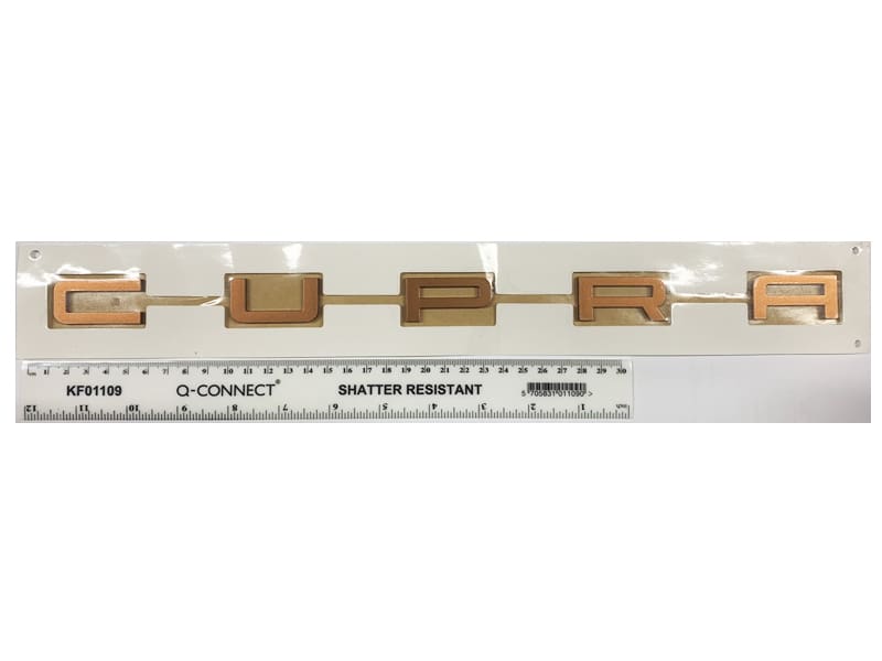 Genuine CUPRA Ateca Gold/Copper Rear Badge/Lettering