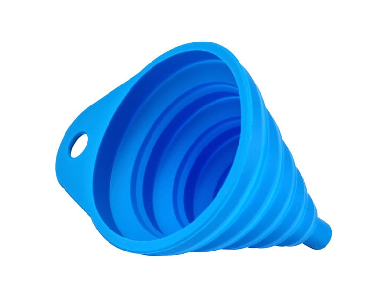Cox Motor Parts Collapsible Silicone Funnel - Blue
