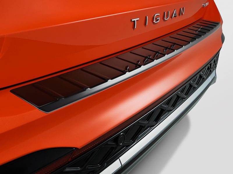 Genuine VW Tiguan Rear Bumper Protector 2024 Onwards (Black Piano Lacquer Look) (571061195A)