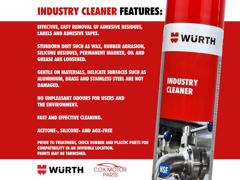 Wurth Industry Cleaner 500ml (0893140) - Image 3