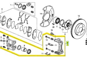 Genuine Honda Civic 4 Door Front Brake Calipers (45018-TR0-E00 & 45019-TR0-E00)