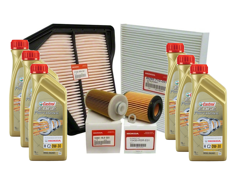 Genuine Honda CR-V 2.2 Diesel I-DTEC Major Plus Service Kit-Castrol 2013-2018