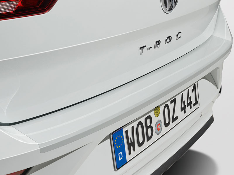Genuine VW T-Roc Cabriolet Rear Bumper Protection Film 2020 onwards (Transparent) (2GC061197)
