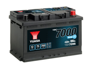 Yuasa YBX7096 EFB Start Stop Battery 12V 75Ah 700A 4 Year Guarantee