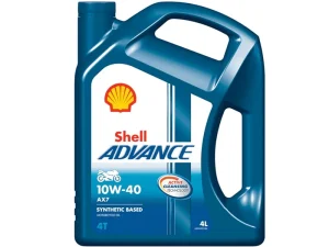 Shell Advance Ax7 4T 10W40 (550053816) Semi-Synthetic Motorcycle Engine Oil - 4 L