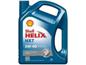 Shell Helix Hx7 5W40 Engine Oil Hx7 A3 B4 Api Sn Semi Synthetic - 5L (550053771)