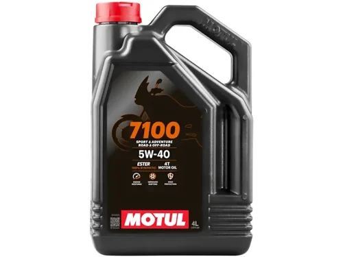 Motul 7100 4T | 5W-40 | Sport/Road/Off-Road Ester Fully Synthetic Motorcycle Engine Oil | 4 Litres