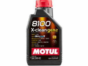 Motul 8100 X-Clean Gen2 | 5W-40 | Fully Synthetic Motor Oil | Dexos2 | C3 - 1 Litre