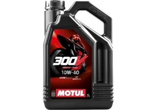 Motul 300V | 10W-40 | Racing/Road Ester Synthetic Motorcycle Engine Oil | 4 Litres