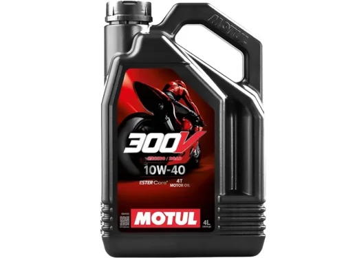 Motul 300V | 10W-40 | Racing/Road Ester Synthetic Motorcycle Engine Oil | 4 Litres