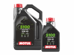 Motul 5100 4T | 10W-40 | Road - Ester Semi Synthetic Motorcycle Engine Oil | Api SM/SL - 5 Litres