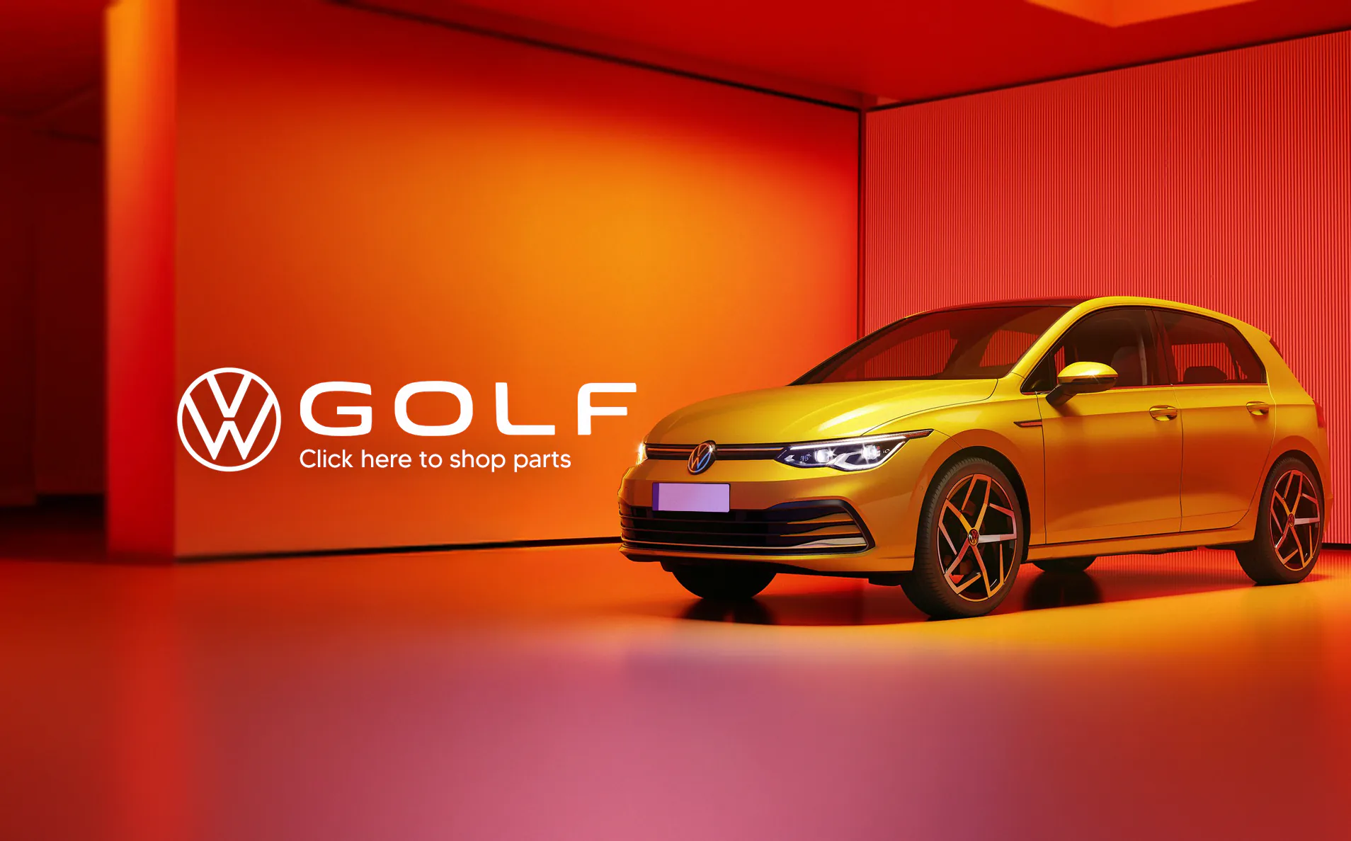 VW GOLF model banner DESK