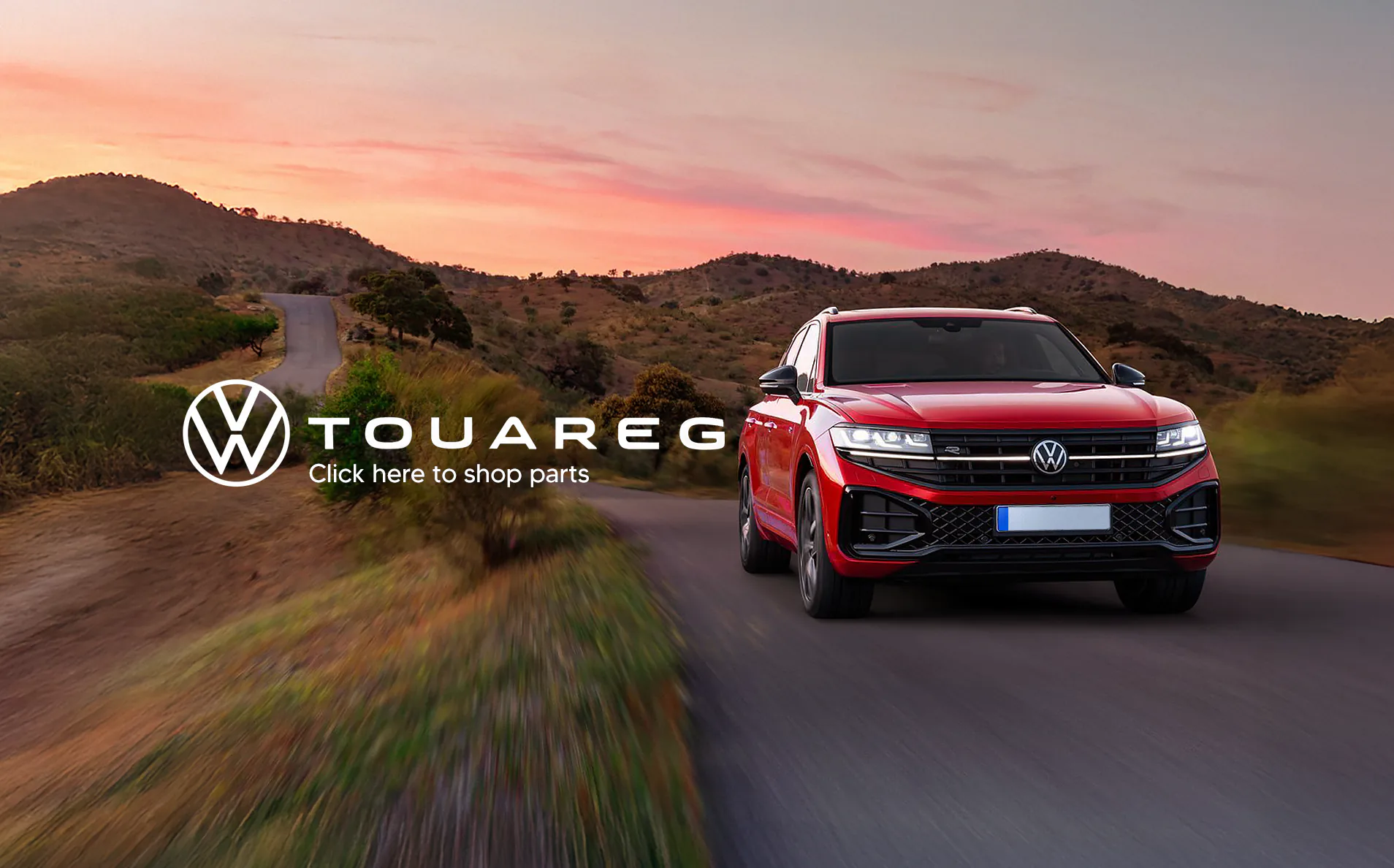 VW TOUAREG model banner DESK