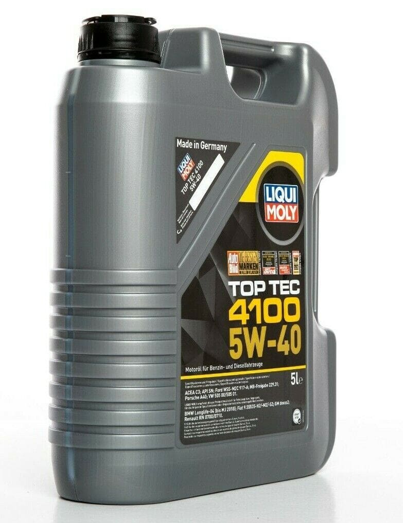 LIQUI MOLY TOP TEC 4100 (9511)*5W40* *5L* FORD WSS-M2C 917-A *ACEA C3*API SN*