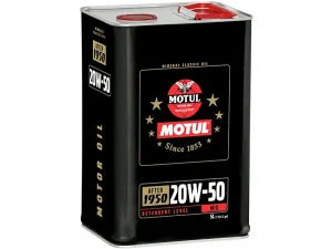Motul Classic 20W-50 - Mid Detergent Mineral Car Engine Oil After 1950 -5L - 109560