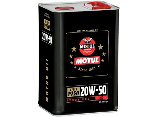 Motul Classic 20W-50 - Mid Detergent Mineral Car Engine Oil After 1950 -5L - 109560