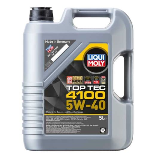 LIQUI MOLY TOP TEC 4100 (9511)*5W40* *5L* FORD WSS-M2C 917-A *ACEA C3*API SN*
