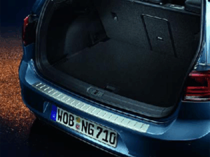 Genuine VW Golf Rear Bumper Protector 2013-2017 (Stainless Steel) (5G0061195)