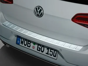 Genuine VW Golf Estate Bumper Protector 2017-2020 (Stainless Steel Look) (5G9061195A)