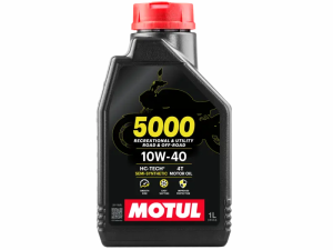 Motul 5000 4T | 10W-40 | Road - 4-Stroke HC Tech Semi Synthetic Motorcycle Oil | 4 Litres (Copy)