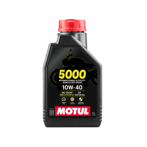 Motul 5000 4T | 10W-40 | Road - 4-Stroke HC Tech Semi Synthetic Motorcycle Oil | 4 Litres (Copy)